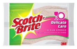 Gąbka do zmywania SCOTCH BRITE, celulozowa, do szkła i porcelany, różowa Scotch Brite 3M