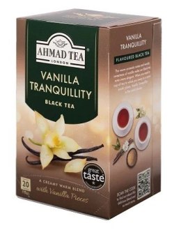 Herbata AHMAD TEA VANILLA TRANQUILLITY 20kopert czarna Ahmad