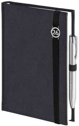 Kalendarz Piko z gumką czarny z ażurową datówką B5 tygodniowy z notesem WOKÓŁ NAS Wokół Nas