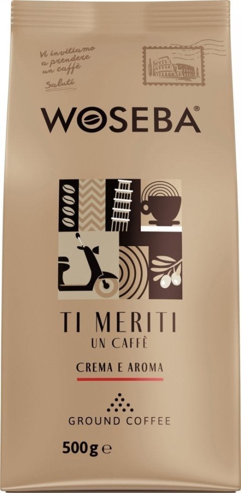 Kawa WOSEBA TI M ERITI CREMA E AROMA 500g mielona Woseba