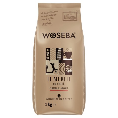 Kawa WOSEBA TI MERITI CREMA E AROMA 1kg ziarnista Woseba