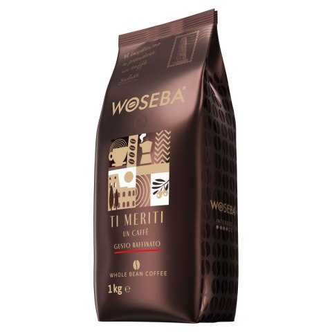 Kawa WOSEBA TI MERITI Un Caffe GUSTO Raffinato 1kg ziarnista Woseba