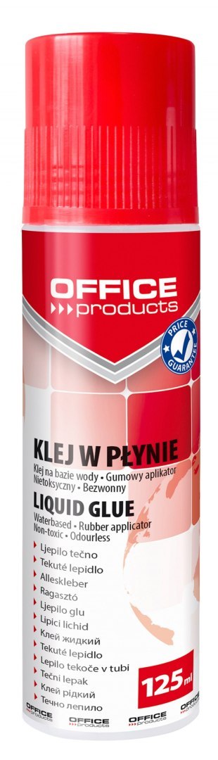 Klej w płynie , biurowy, 125ml, transparentny, typu OFFICE PRODUCTS 18045511-90 Office Product
