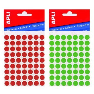 Kółeczka 02868 Q60mm czerwon e fluo APLI (X) Apli