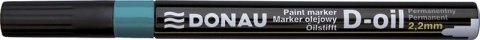 Marker olejowy D-Oil, okrągły, 2,2mm, zielony, typu DONAU 7368001PL-06 Donau