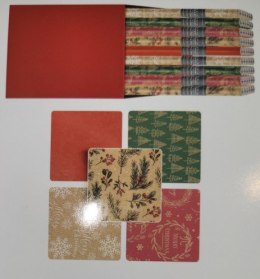 Papier ozdobny pakowy świąteczny CHRISTMAS KRAFT mix 200X70cm Interdruk