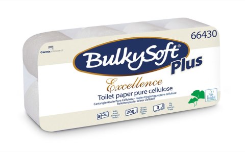 Papier toaletowy (8rolek) biały, celuloza, 3w, 23m, Excellence, 66430 BULKYSOFT Bulky Soft