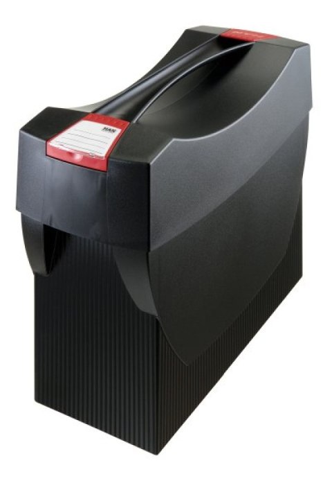 Pojemnik A4 z wiekiem na teczki zawieszkowe PS SWING czarny HN190113-01 Biella