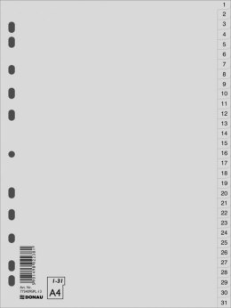 Przek.A4 1-31 PP szar. DONAU 7734095PL-13/47143100 Donau