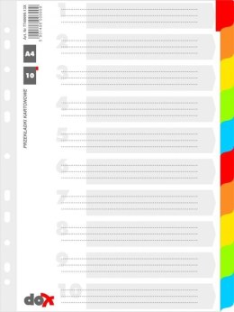 Przekł.kar.DOX A4 7740095-13x* 10kart_ szara DONAU Donau