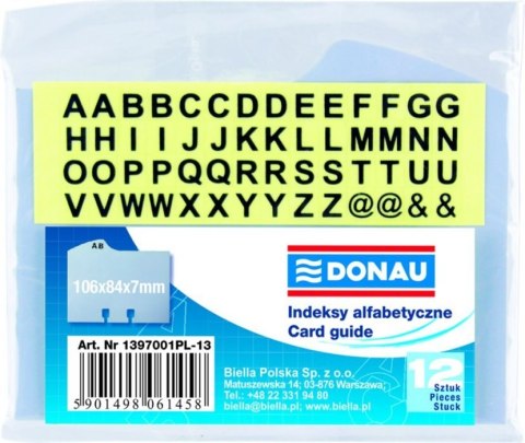 Przekładki do wizyt.1397001PL- 13 szare 81x104mm DONAU Donau