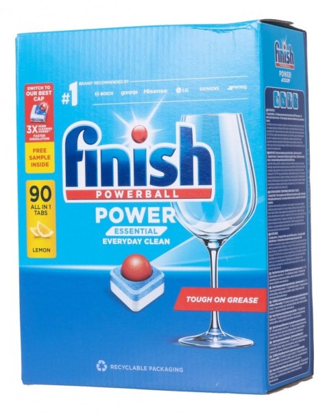 FINISH Tabletki do zmywarki Power Essential 90szt+2gratis lemon 16358 Finish
