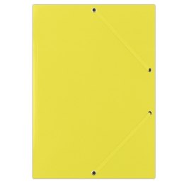 Teczka z gumką żółta FEP11G DONAU gładka Donau