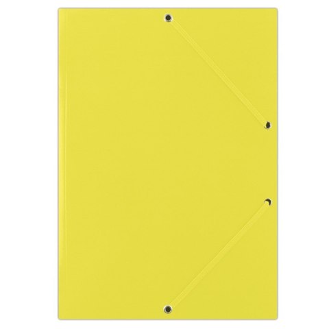 Teczka z gumką żółta FEP11G DONAU gładka Donau