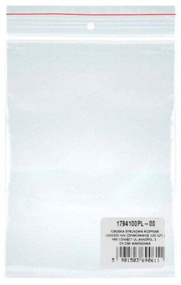 Torebka strunowa DONAU, PP, 100x200mm, 100szt., transparentna Donau