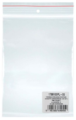 Torebka strunowa DONAU, PP, 40x60mm, 100szt., transparentna Donau