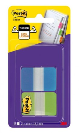 Zakładki indeksujące POST-IT_ do archiwizacji (686-AL), PP, silne, 38x25,4mm, 2x8 kart., mix kolorów, 3M-UU008030809 Post-It 3M