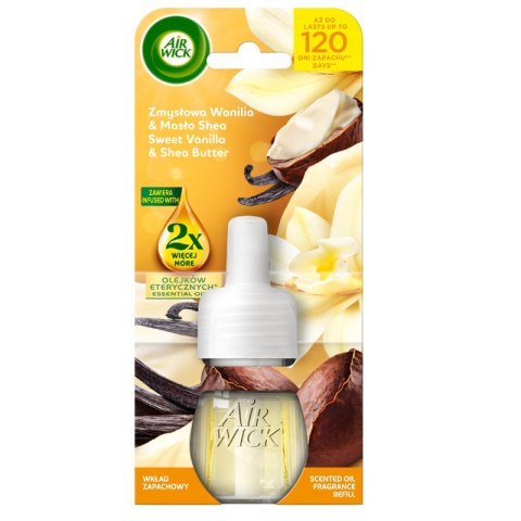 AIR WICK odświeżacz Elektryczny wkład 19 ml Zmysłowa Wanilia & Masło Shea, 18260 Air Wick