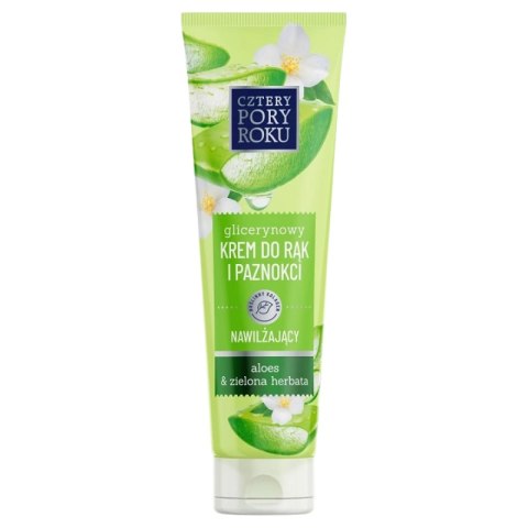 CZTERY PORY ROKU Krem nawilżający do rąk i paznokci Aloes i Zielona Herbata 130ml Cztery Pory Roku