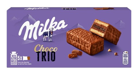Ciastka MILKA CHOCO TRIO z kremowym nadzieniem 150g Milka