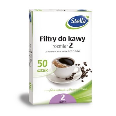 Filtr papierowy do ekspresu rozmiar 2 (50szt.) STELLA 03365 Stella