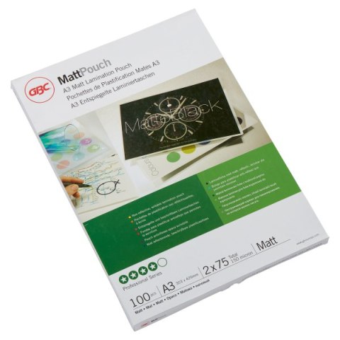 Folia do laminacji Matt, A3, 75 mic, matowa, 41660E, GBC GBC