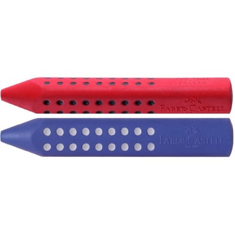 GUMKA GRIP 2001 NIEBIESKA/CZERWONA FABER-CASTELL (X) Faber-Castell