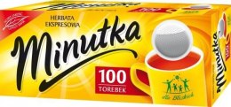 Herbata MINUTKA, ekspresowa, 100 torebek, czarna Minutka