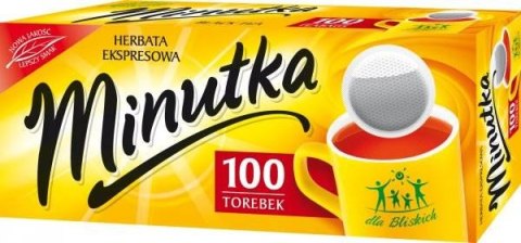 Herbata MINUTKA, ekspresowa, 100 torebek, czarna Minutka