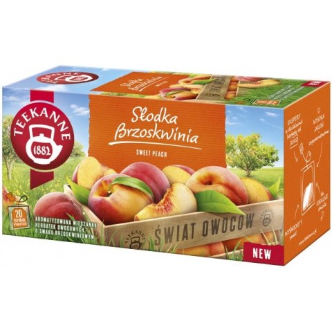 Herbata TEEKANNE World of Fruits, Słodka Brzoskwinia, 20 kopert, SP-067824 Teekanne