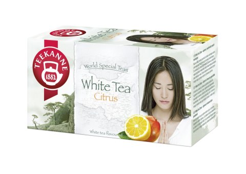 Herbata TEEKANNE malina z cytryną 20 kopert biała Teekanne
