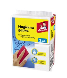 JAN NIEZBĘDNY Magiczna gąbka do usuwania plam biało-czerwona 2szt. Stella