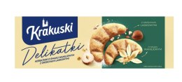 KRAKUSKI Delikatki Herbatniki o smaku waniliowym z orzechami laskowymi 125 g Milka