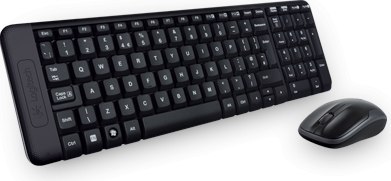 Klawiatura + mysz LOGITECH MK220 czarna 920-003161 bezprzewodowa zestaw Logitech