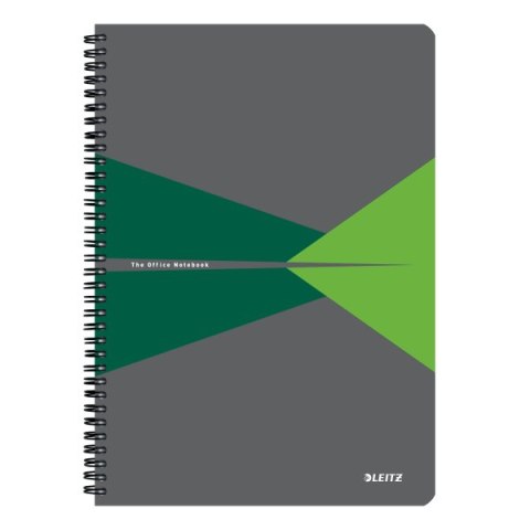 Kołonotatnik Office PP A4, w kratkę, zielony 44951055 Leitz