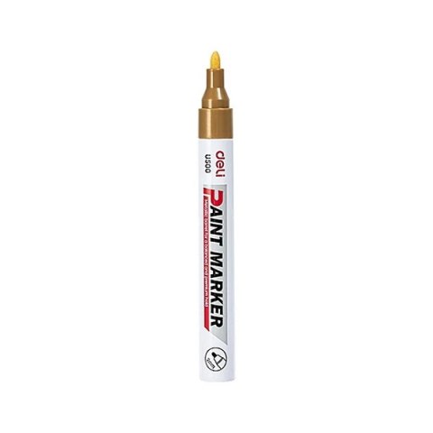 Marker olejowy 2 mm, złoty, EU500_GD, Deli. Deli