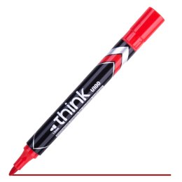 Marker permanentny okrągły 1,5 mm, czerwony, EU10040, Deli. Deli