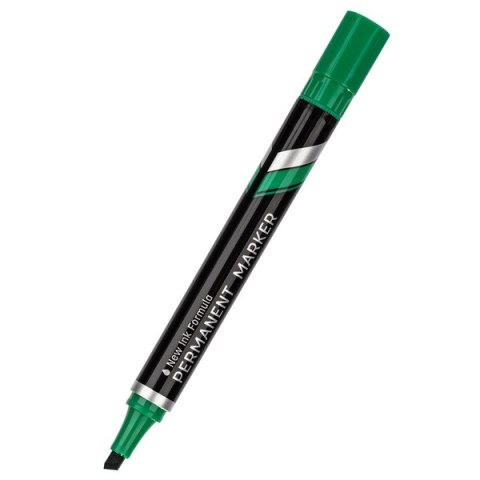 Marker permanentny ścięty 1,5_5 mm, zielony, EU10150, Deli. Deli