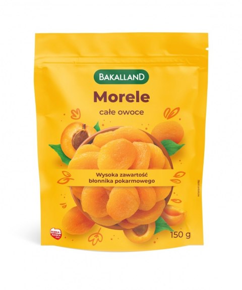 Morele suszone całe owoce 150g BAKALLAND Bakalland