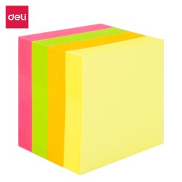 Notes samoprzylepny Deli 51x51mm 4x100 sztu mix kolorów EA03303. Deli