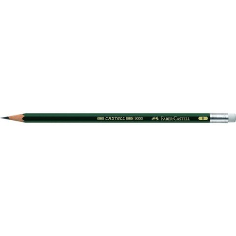 Ołówek CASTELL 9000/B Z GUMKĄ Faber-Castell 119201 FC Faber-Castell