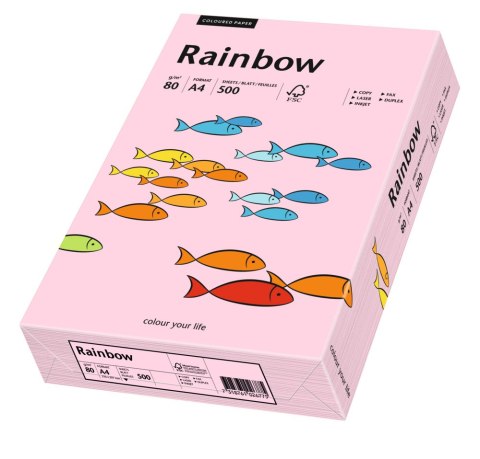 Papier xero kolorowy A3 80g 500 ark. RAINBOW R54R jasnoróżowy 88042522 Rainbow