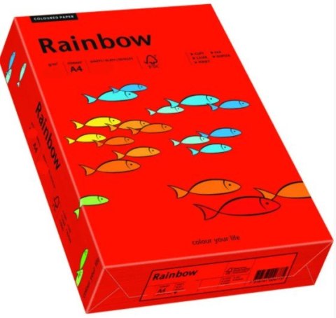Papier xero kolorowy A4 160g 250 ark. RAINBOW R28 ciemnoczerwony 88042483 Rainbow