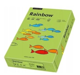 Papier xero kolorowy A4 160g 250 ark. RAINBOW R76 zielony 88042659 Rainbow