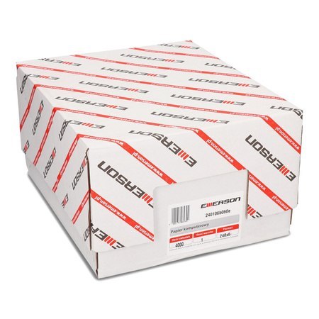 Papier komputerowy/składanka 240x6"x1, Z/O/P, 60g, 4000skł. 240106B060E EXTRA biel EMERSON. Emerson
