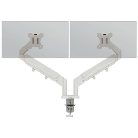 Podwójne ramię Leitz Ergo do monitora, jasnoszare 65370085 Leitz
