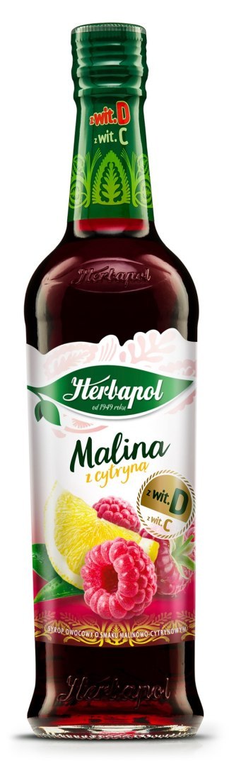 Syrop HERBAPOL Malina z cytryną 420ml Herbapol
