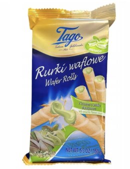 TAGO Rurka waflowa z kremem o smaku pistacjowym 150g Milka