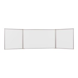 Tablica tryptyk MEMOBE suchościeralna magnetyczna biała, rama aluminiowa Prestige, 170x100 cm MTR170100.27.05.51 Memobe