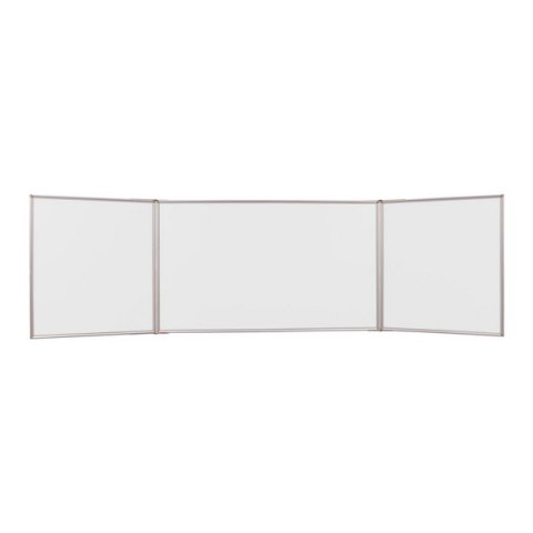 Tablica tryptyk MEMOBE suchościeralna magnetyczna biała, rama aluminiowa Prestige, 170x100 cm MTR170100.27.05.51 Memobe